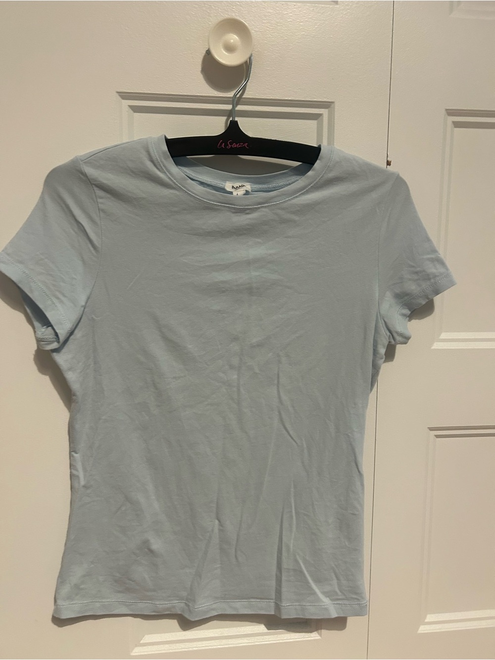 Garage Pale Blue Short Sleeve Crewneck Tee